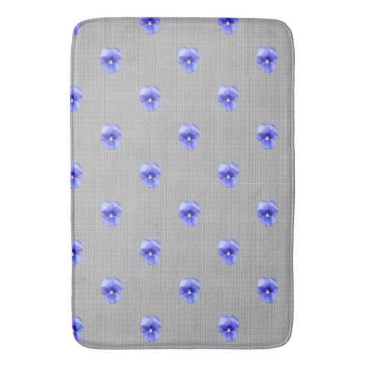Tapis De Bain Blue Pansy (devant Vertical)