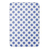 Tapis De Bain Blue Polka Dots (devant Vertical)