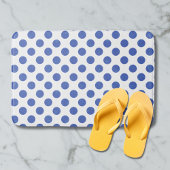 Tapis De Bain Blue Polka Dots