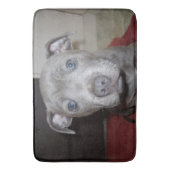 Tapis De Bain Blue Staffordshire Bull Terrier Chiot, Bathmat (devant Vertical)