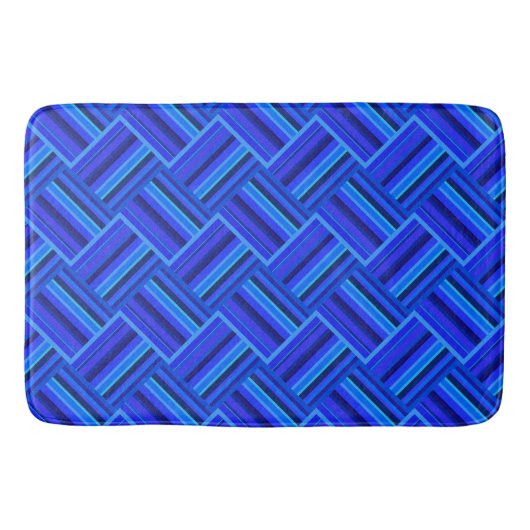 Tapis De Bain Blue stripes (Devant)