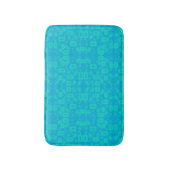 Tapis De Bain Blue Turquoise Frosted Glass Motif Art Abstrait (Devant (Vertical))