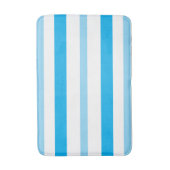 Tapis De Bain Blue White Summer Stripes (Devant (Vertical))