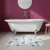 Tapis De Bain Blue Wildflower Meadow