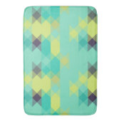 Tapis De Bain blue yellow turquoise yellow and aqua  (devant Vertical)