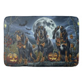 Tapis De Bain Bluetick Coonhound Halloween Éffrayant (Devant)