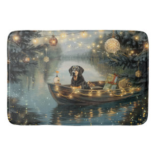 Tapis De Bain Bluetick Coonhound Noël Festive Voyage