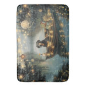 Tapis De Bain Bluetick Coonhound Noël Festive Voyage (devant Vertical)