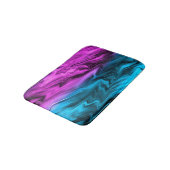 Tapis De Bain Blurred arrière - plan à la mode pourpre et bleu (Angle)