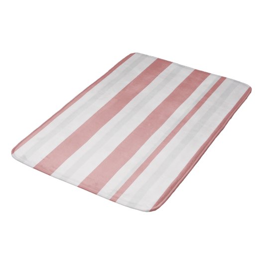 Tapis De Bain Blush Nordic Rayure (Angle)