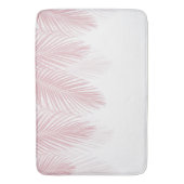 Tapis De Bain Blush Palm Finesse Feuille 2 #tropical #art (devant Vertical)