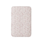 Tapis De Bain Blush Pink Brown Music Notes   (Devant (Vertical))