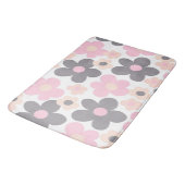 Tapis De Bain Blush Rose Grey Daisers Retro Dream #1 #retro #art (Angle)