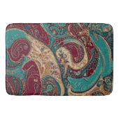 Tapis de bain bohème aux tons de bijoux ornés (Devant)