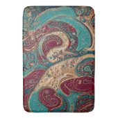 Tapis de bain bohème aux tons de bijoux ornés (devant Vertical)