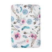 Tapis De Bain Bohème Chic Fleur Boho Fille (Devant (Vertical))