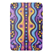 Tapis De Bain Boho Abstrait coloré 12 (devant Vertical)