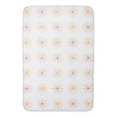 Tapis De Bain Boho abstrait soleil starburst pêche orange blanc (devant Vertical)