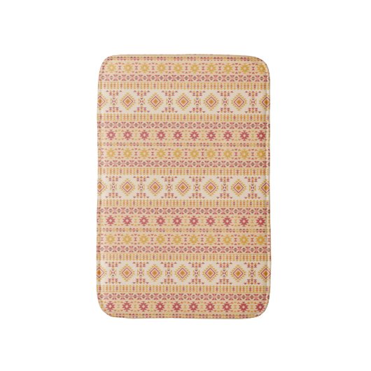 Tapis De Bain Boho Aztec Mousse (Devant (Vertical))