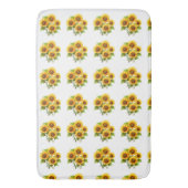 Tapis De Bain Boho Classic Cute Mordern rustique tournesol (devant Vertical)