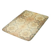Tapis De Bain Boho Cream Swirl Coeurs Design Mat de bain (Angle)