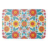 Tapis De Bain Boho Floral Mexicain (Devant)