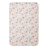 Tapis De Bain Boho Floral Terre Tons Fleurs Modernes (devant Vertical)