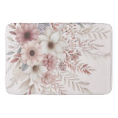 Tapis De Bain Boho Florals avec un mélange de rose (Devant)