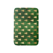 Tapis De Bain Boho Green Gold Trees Noël (Devant (Vertical))
