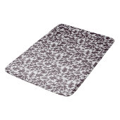 Tapis De Bain Boho Matisse Formes botaniques Motif gris noir (Angle)
