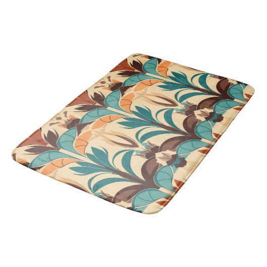 Tapis De Bain Boho moderne du milieu du siècle (Angle)
