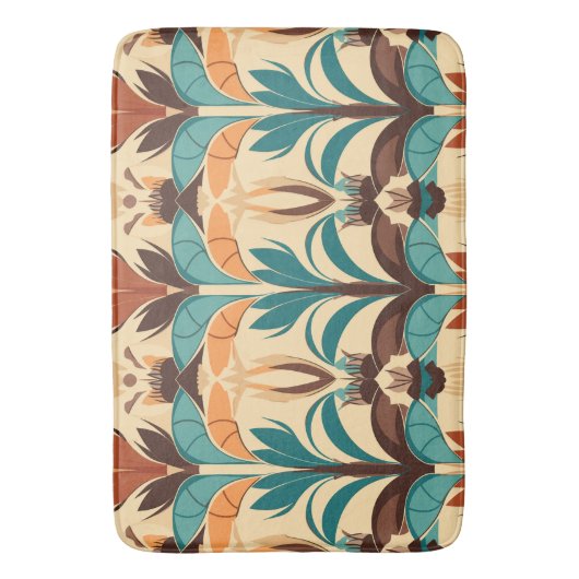 Tapis De Bain Boho moderne du milieu du siècle (devant Vertical)