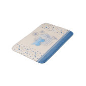 Tapis de bain Boho papillon et botanique (Angle)