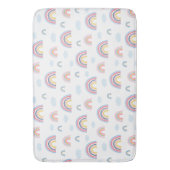 Tapis De Bain Boho Rainbows rose bleu jolie (devant Vertical)