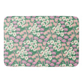 Tapis De Bain Boho Retro Rose et Sage Cute Floral (Devant)