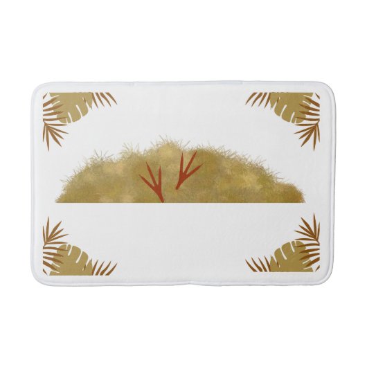Tapis De Bain Boho séché Grass Bathmat - Rustique Bohemian Desig (Devant)