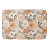 Tapis De Bain Boho style fleurs couleurs motifs (Devant)