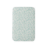 Tapis De Bain Boho tendance Sage vert blanc gris floral (Devant (Vertical))