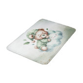 Tapis De Bain Boho vert dormant Teddy Ours mou (Angle)