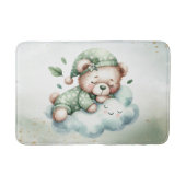 Tapis De Bain Boho vert dormant Teddy Ours mou (Devant)