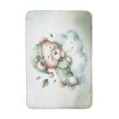 Tapis De Bain Boho vert dormant Teddy Ours mou (Devant (Vertical))