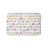 Tapis De Bain Boho White Multi Rainbow (Devant)
