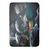 Tapis De Bain Bois Canards Étang (devant Vertical)