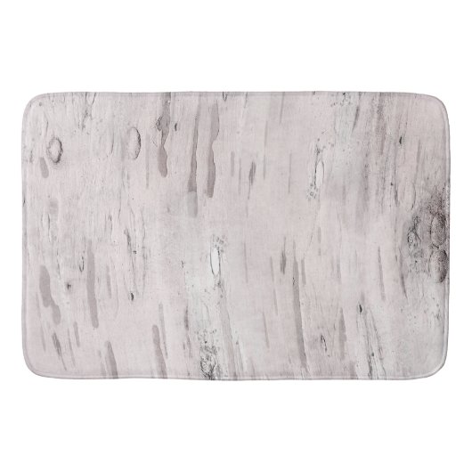 Tapis De Bain Bois d'Arbre de bouleau blanc Rustique Grange Mais (Devant)