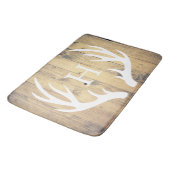 Tapis De Bain Bois de grange d'andouillers de cerfs communs (Angle)