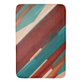 Tapis De Bain Bois et turquoise (devant Vertical)