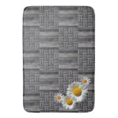 Tapis De Bain Bois gris rustique et couche de marmite (devant Vertical)