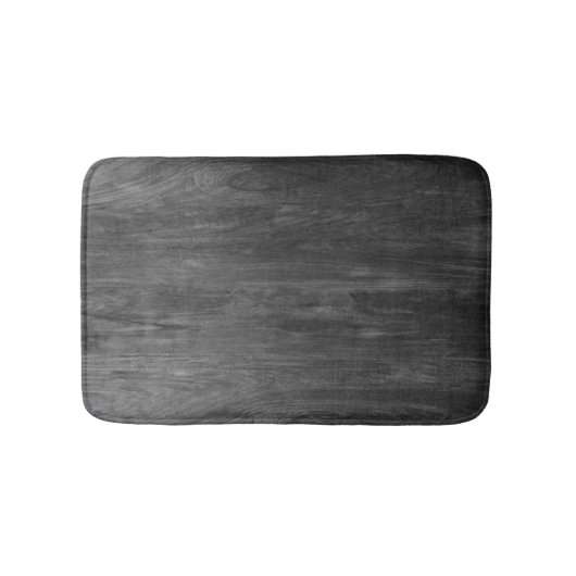 Tapis De Bain bois noir abstrait (Devant)