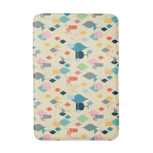Tapis De Bain Boissons Modernes Du Milieu Du Siècle (Devant (Vertical))