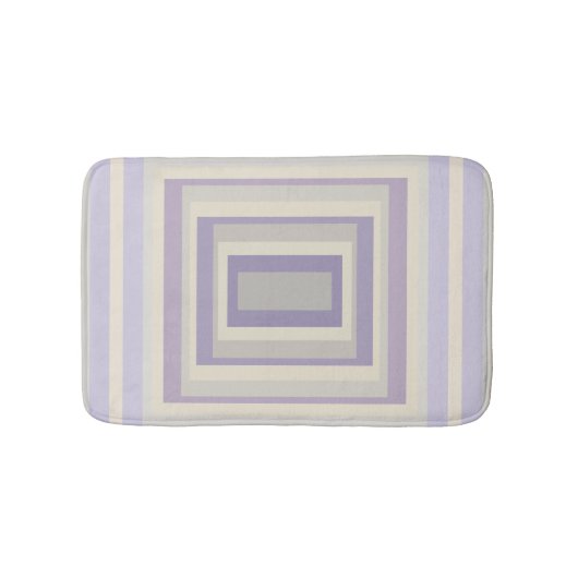 Tapis De Bain Boîtier En Lavande Grise De Chalk Conception géomé (Devant)
